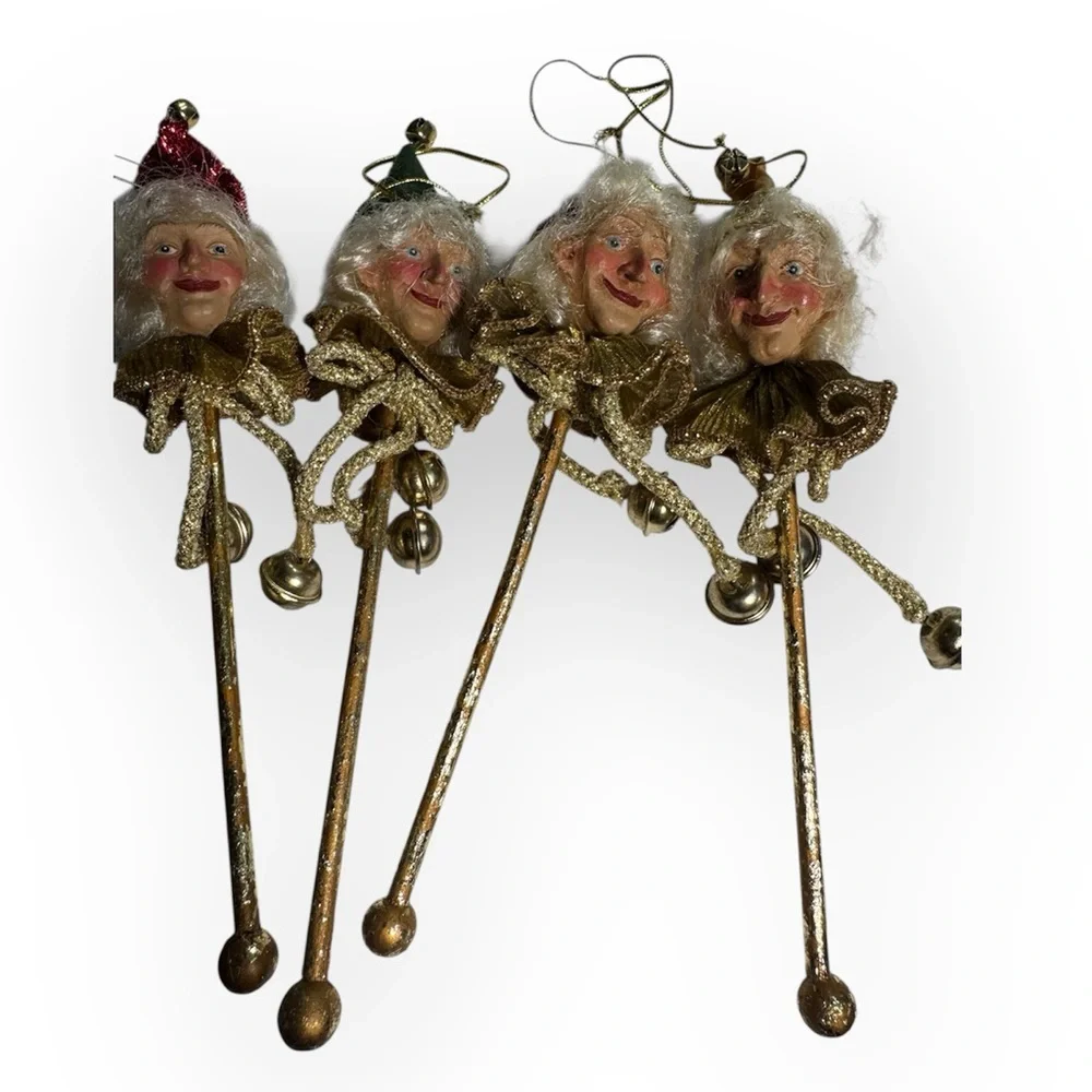 Possible Mark Roberts Vintage Elf‎ Stick Ornaments – Set of 4 – Ornaments